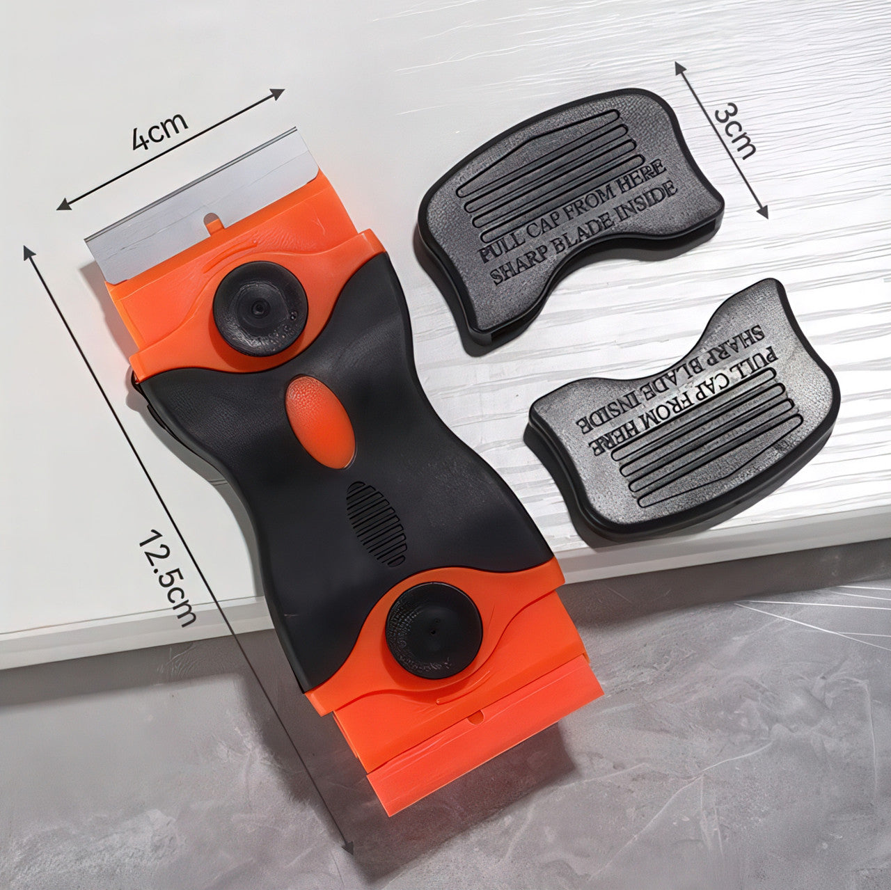 Скребок для видалення наклейок, фарби, клею та забруднень зі склокераміки, плитки, скла, варильних та інших поверхонь