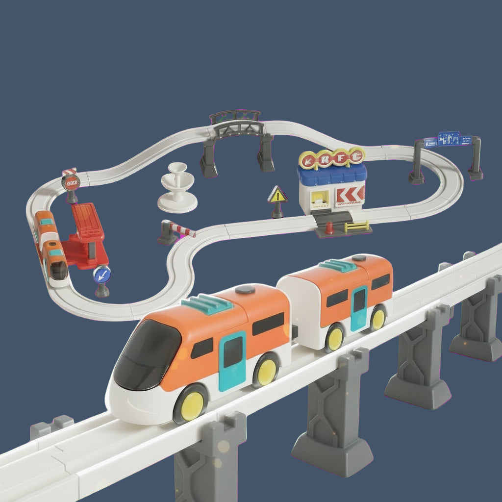 Ігровий набір залізниця Homkey URBAN RAIL (35 деталей, на батарейках)