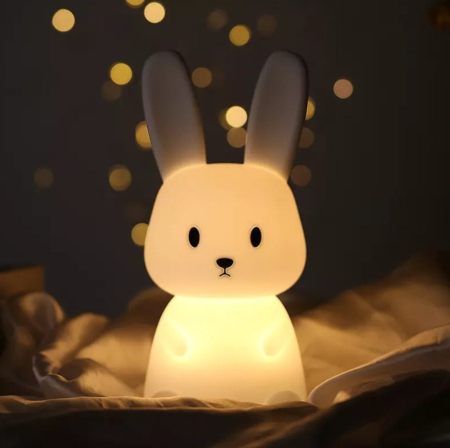 Силіконовий нічник-зайчик для дітей, 8 кольорів із сенсорним управлінням